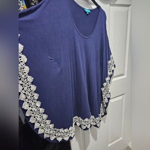 Batwing smock top or dress oversized